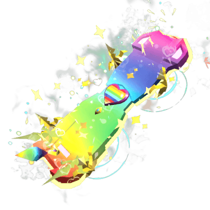 Rainbow Heart Hoverboard