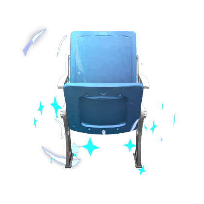 Folded Stadium Chair