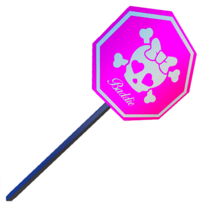 Pink Stop Sign