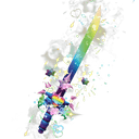 Rainbow Heart Sakura Blade