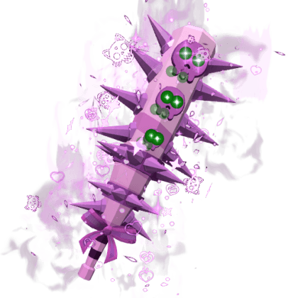 Pastel Skull Spiked Bat