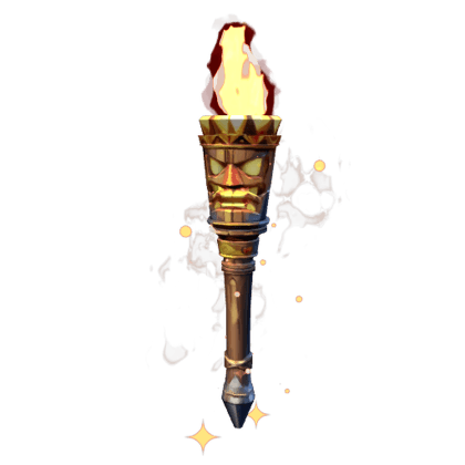 Tiki Torch Flame Bat