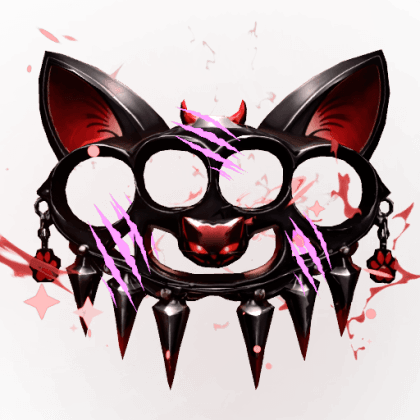 Spiked Dark Kitty Knuckles