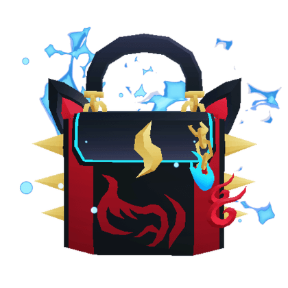 Midnight Kitsune Spiked Purse