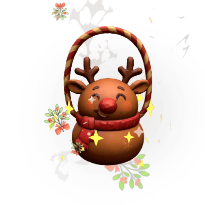 Reindeer Plushie Pouch