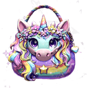 Unicorn Cloud Purse
