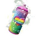 Rainbow Heart Spray