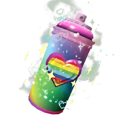 Rainbow Heart Spray
