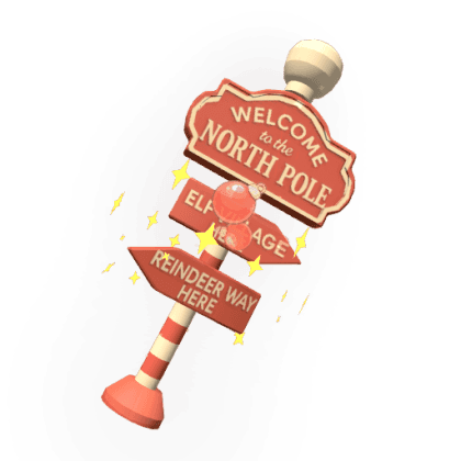 Christmas Road Sign