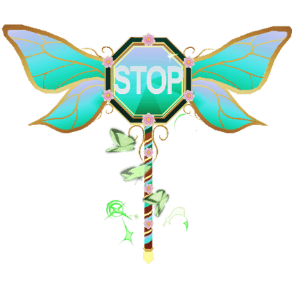 Dragon Fly Stop Sign