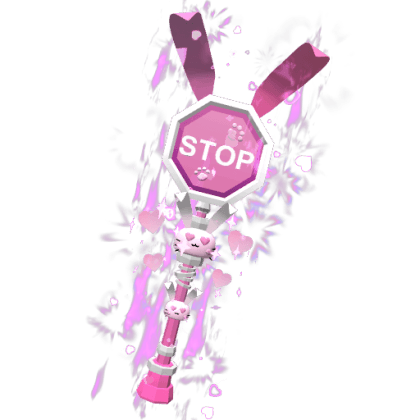 Fluffy Bunny Stop Sign