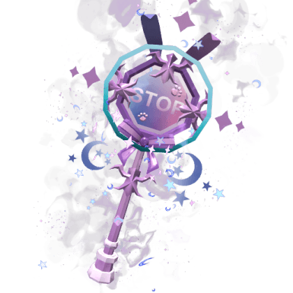 Lunar Bunny Stop Sign
