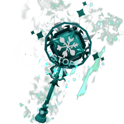 Neon Frost Stop Sign