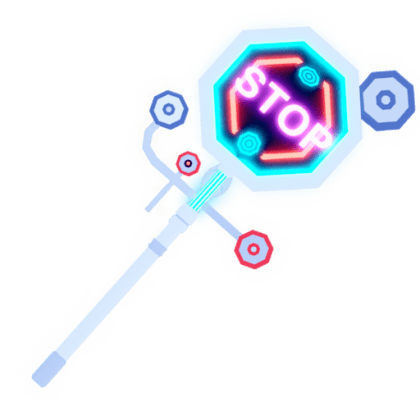 Neon Stop Sign