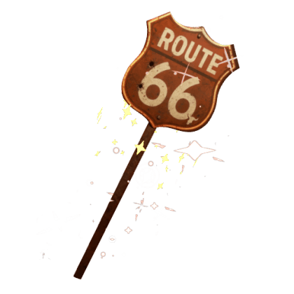 Route 66 Road Sign