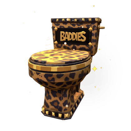 Baddies Cheetah Toilet