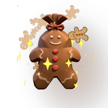 Gingerbread Trash Bag