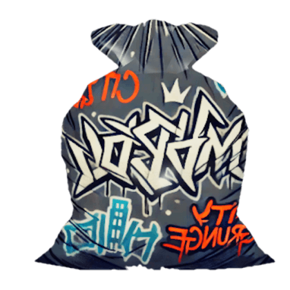 Grunge Trash Bag