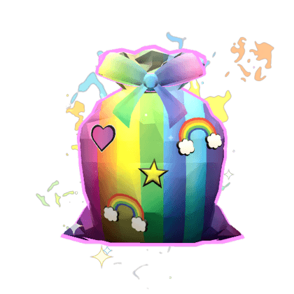 Rainbow Trash Bag