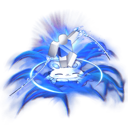 Dual Blue Bunny Katana