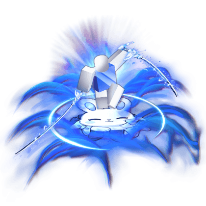 Dual Blue Bunny Katana