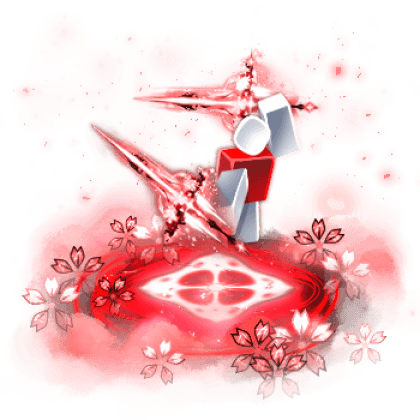 Dual Firebloom Blade Emote