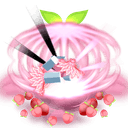 Dual Peachborne Fan Emote