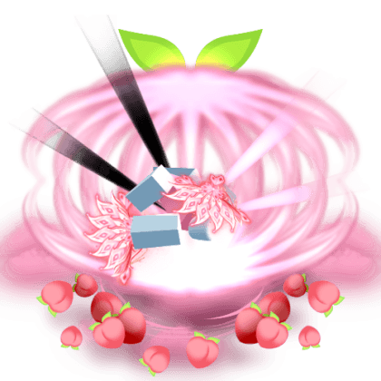 Dual Peachborne Fan Emote