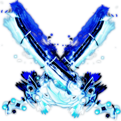 Dual Aetherial Azure Katana