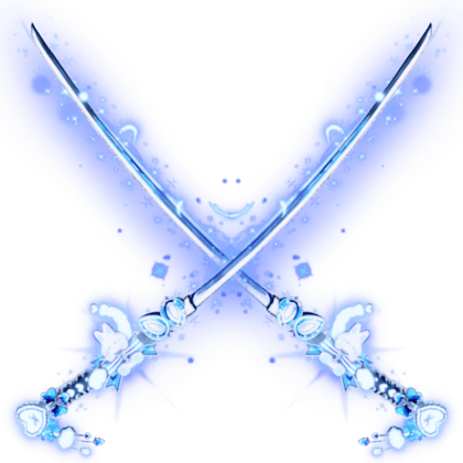 Dual Blue Bunny Katana