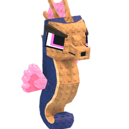 Rosegold Coral Seahorse