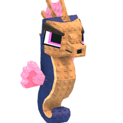 Rosegold Coral Seahorse