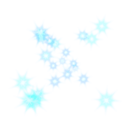 Cyan sparkles
