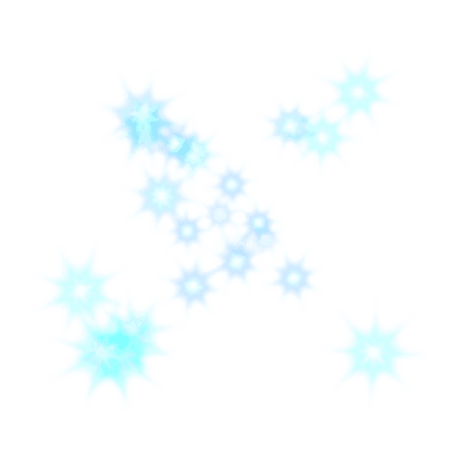 Cyan sparkles