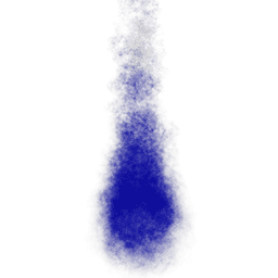 Dark blue flame