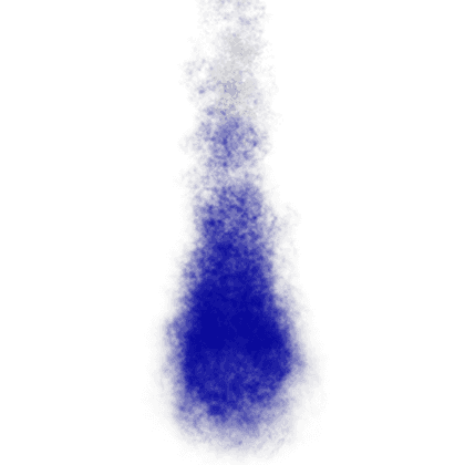 Dark blue flame