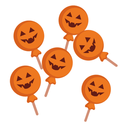 Pumpkin Lollipops