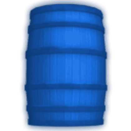 Blue Throwing Barrel