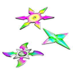 Neon Throwing Stars