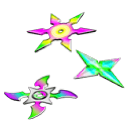 Neon Throwing Stars