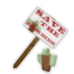 Protest Sign: Save the Zombies
