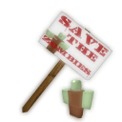 Protest Sign: Save the Zombies