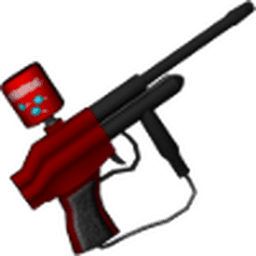 Red Paintball Gun