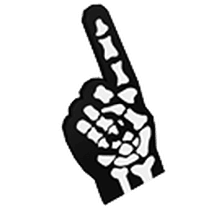 Skeleton Foam Finger