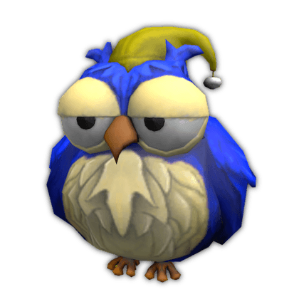 Blue Sleepy Owl
