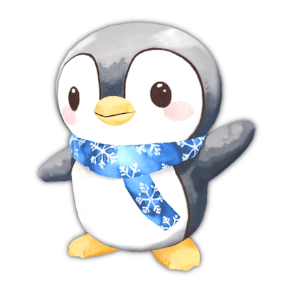 Cute Winter Penguin