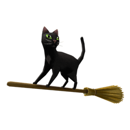 Magic Broom Cat
