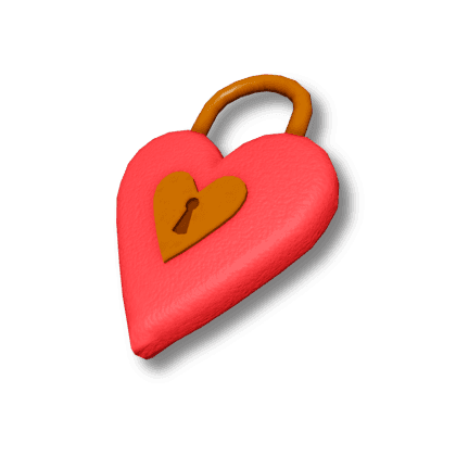 Bronze Heart-Lock