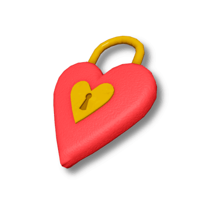 Gold Heart-Lock