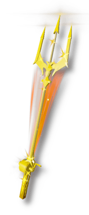 Golden Trident Rod
